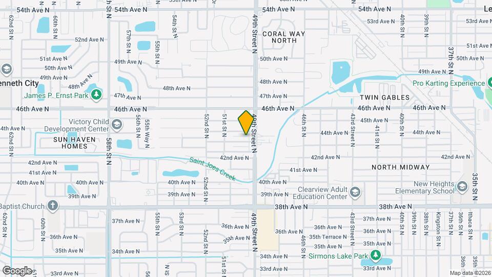 4911 43rd Ave N, Unit A Map and Location Details