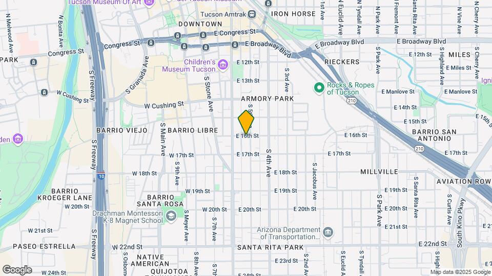 150 E 16th St Map and Location Details