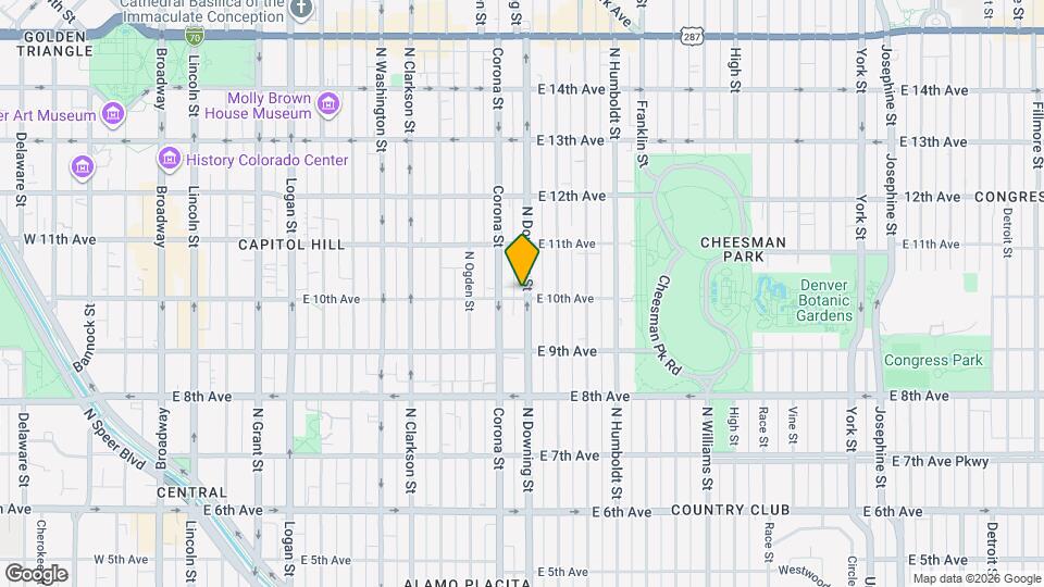 1137 E 10th Ave Mapa y Detalles de la Ubicación
