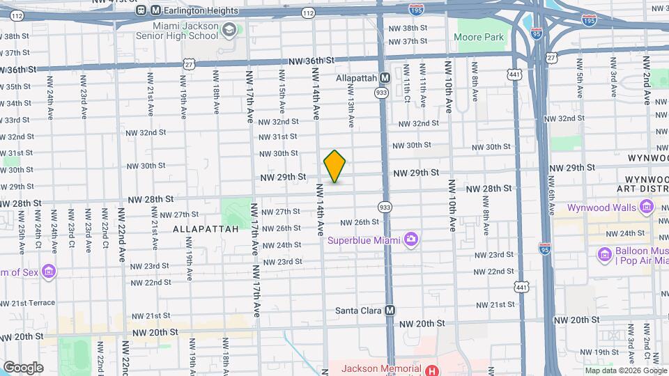 1361 NW 28th St Map and Location Details