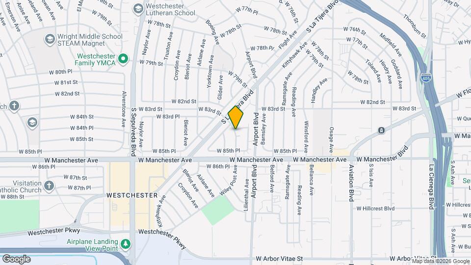 8408 Wiley Post Ave, Unit A Map and Location Details