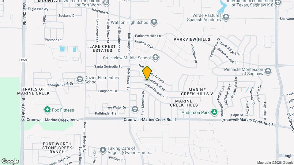 5800 Stone Meadow Ln Map and Location Details