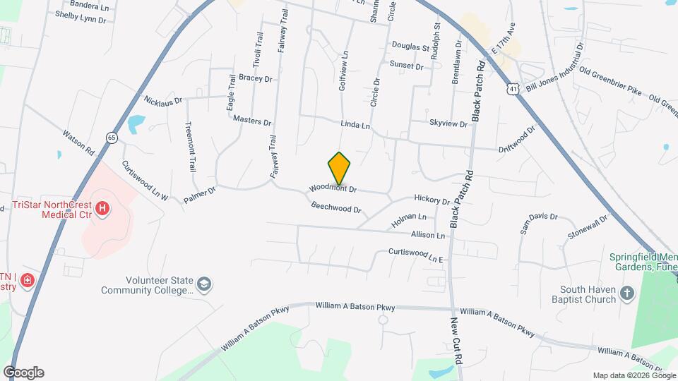 2309 Woodmont Dr Map and Location Details