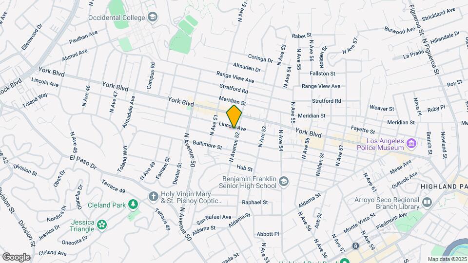 5154 York Blvd Map and Location Details