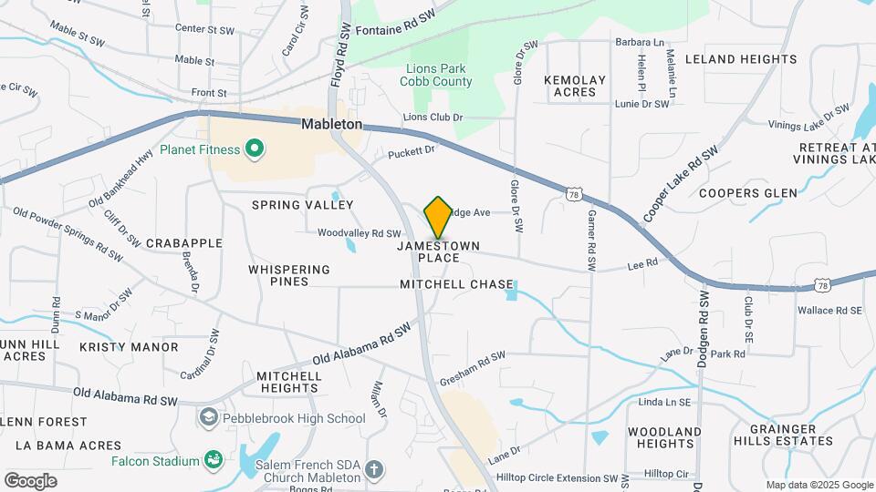 5740 Old Gordon Rd Map and Location Details