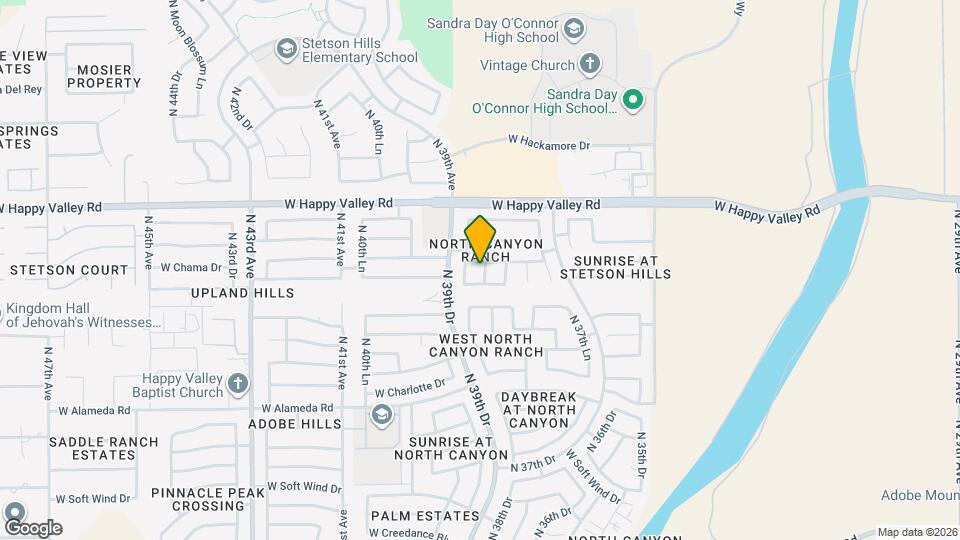 24620 N 38th Ln Map and Location Details