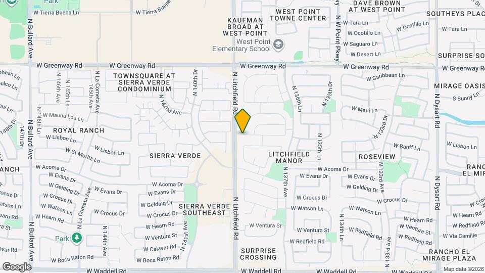 13875 W Mauna Loa Ln Mapa y Detalles de la Ubicación
