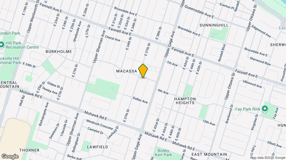 160 Macassa Ave Map and Location Details