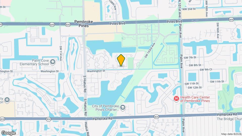 10686 SW 8th St Map and Location Details