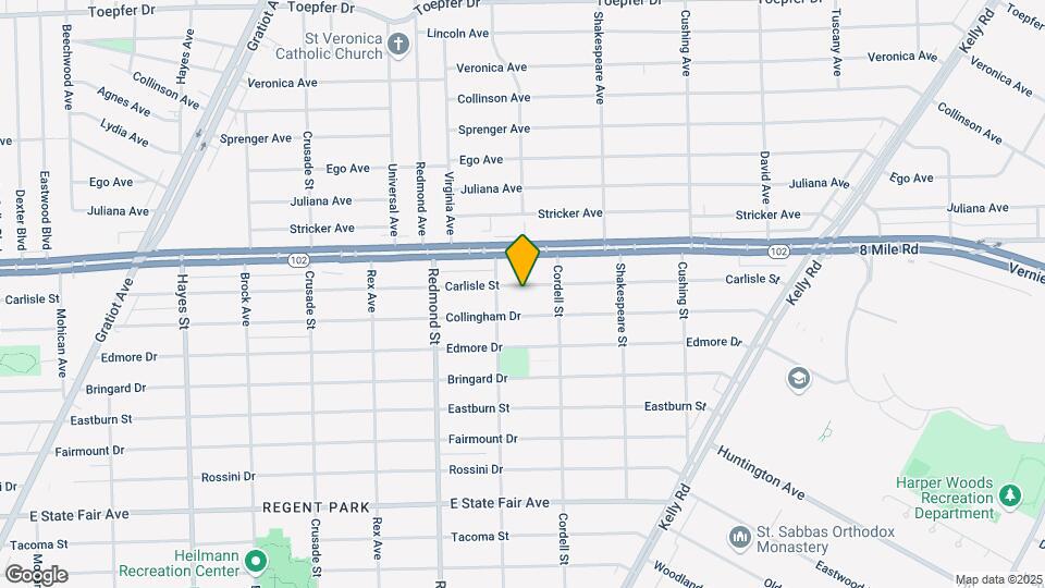 16242 Carlisle St Map and Location Details