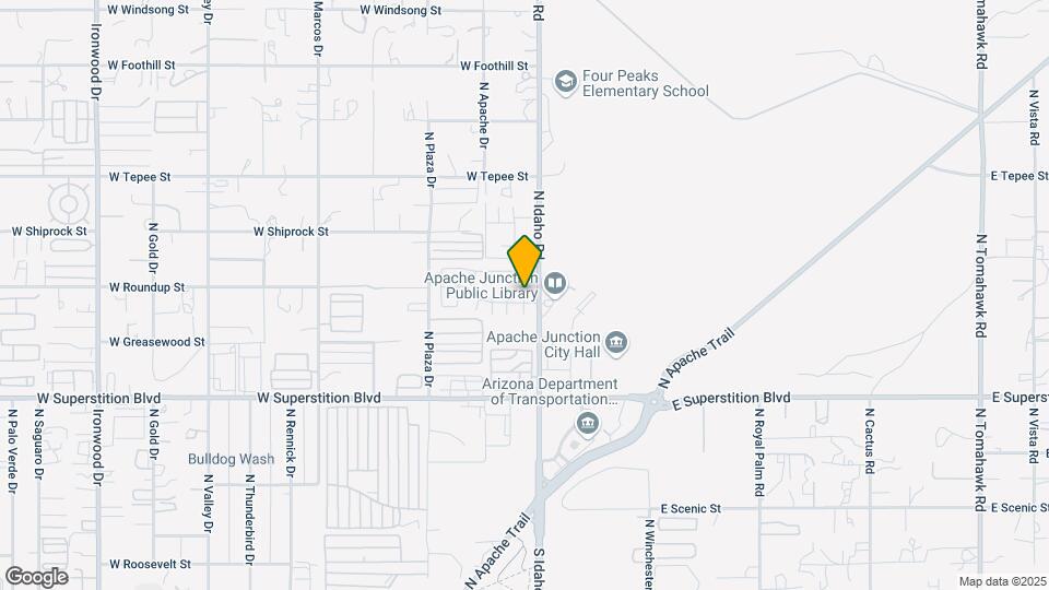 1564 N Pueblo Dr Map and Location Details