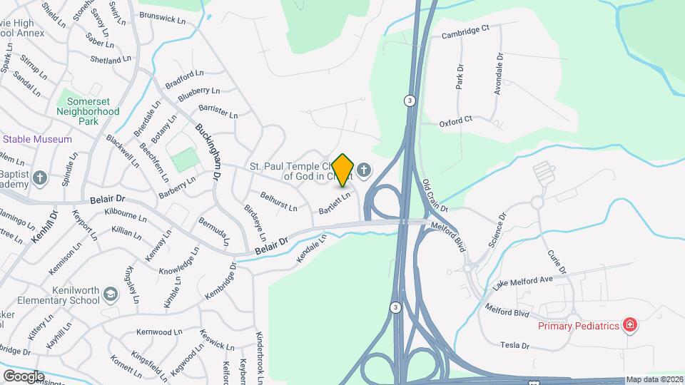 2712 Bartlett Ln Map and Location Details