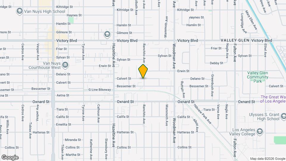 13902 Calvert St Mapa y Detalles de la Ubicación