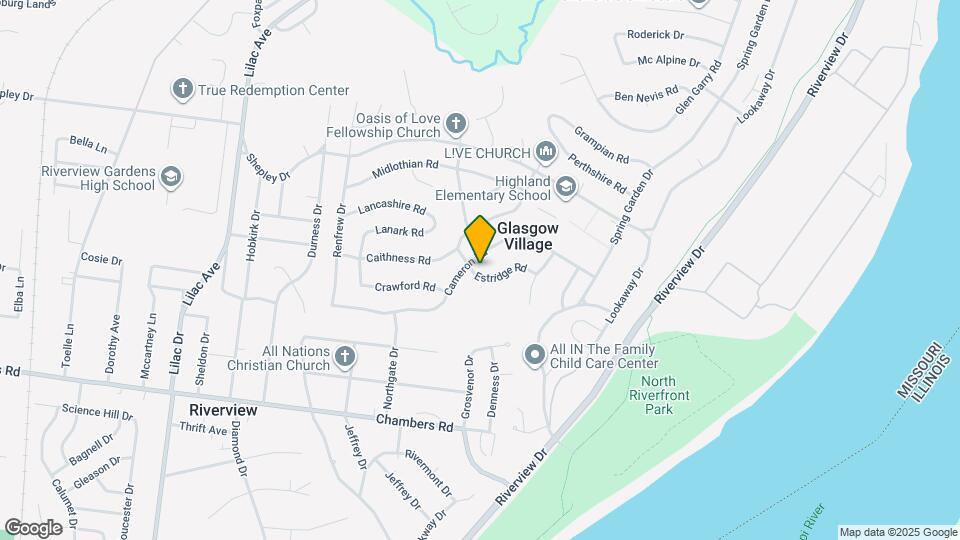 263 Estridge Rd Map and Location Details