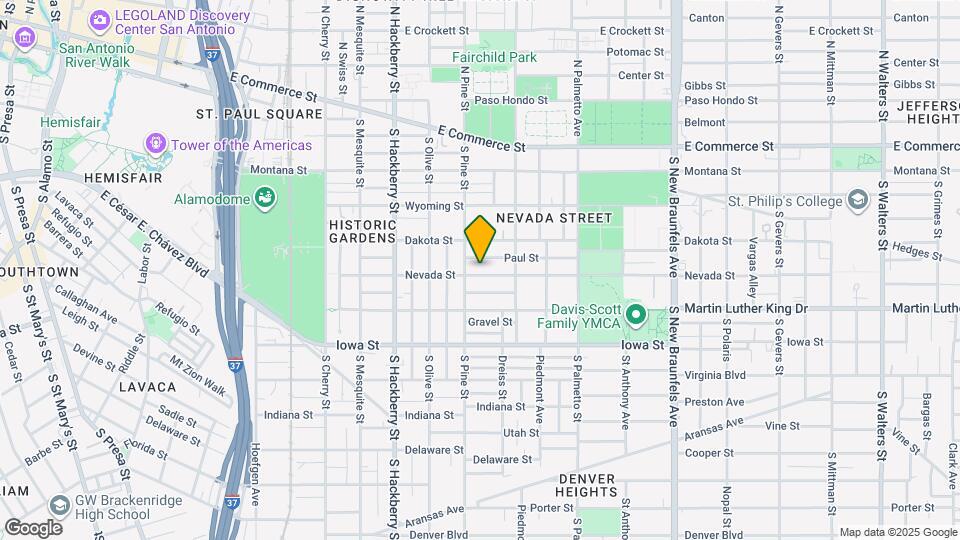 811 Nevada St Map and Location Details