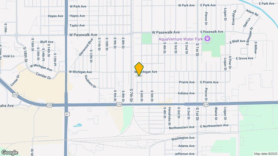 1008 S 6th St, Unit Apt B Map and Location Details