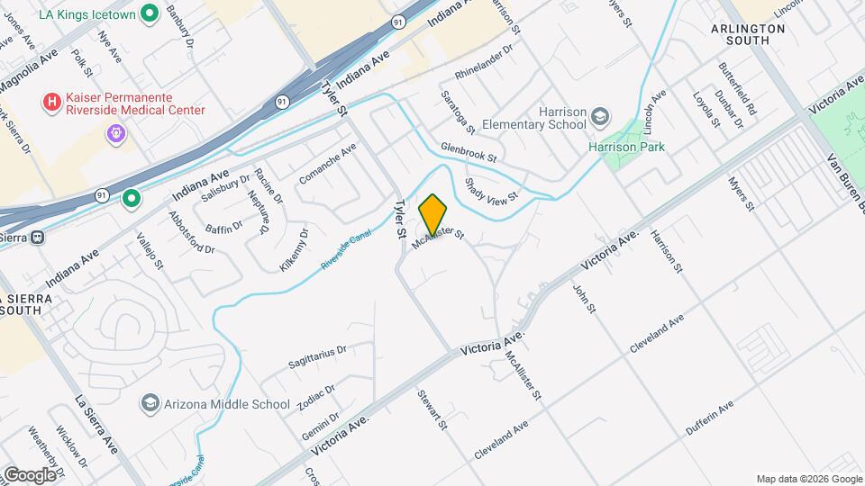 2944 McAllister St Map and Location Details