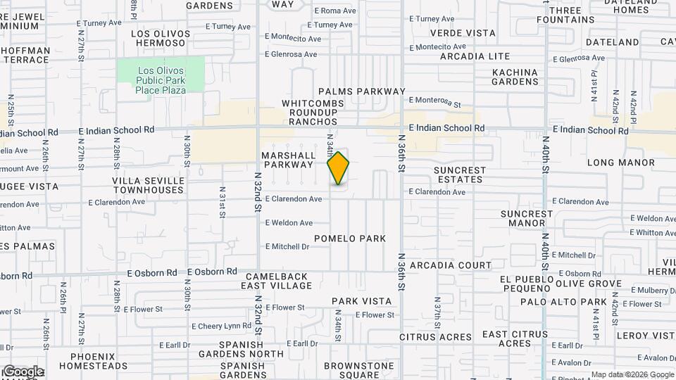 3409 E Indianola Ave, Unit 8217-03 Mapa y Detalles de la Ubicación