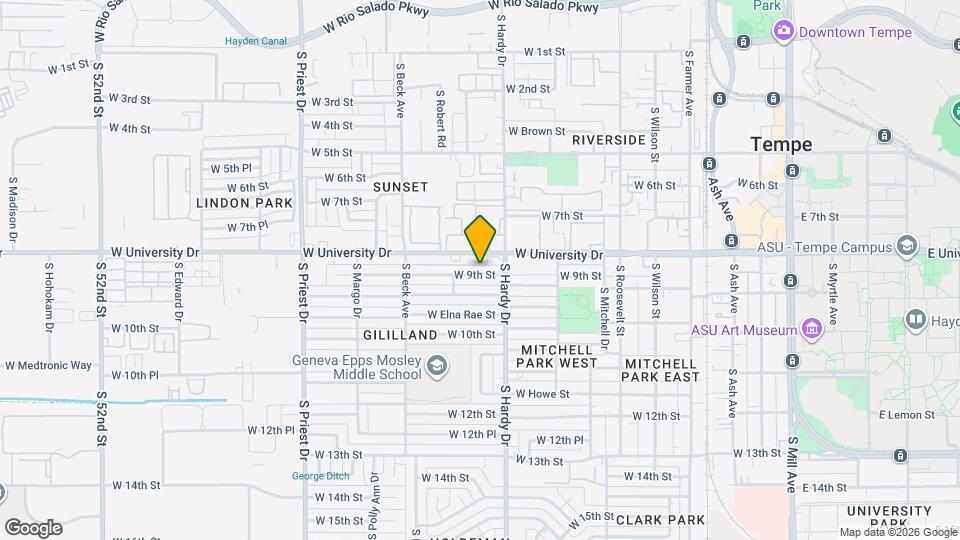1028 W 9th St Mapa y Detalles de la Ubicación