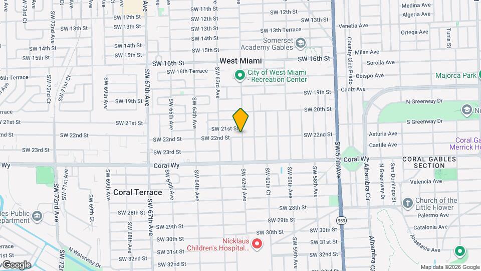 6203 SW 22nd St Map and Location Details