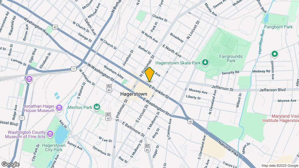 40-42 E Franklin St Map and Location Details