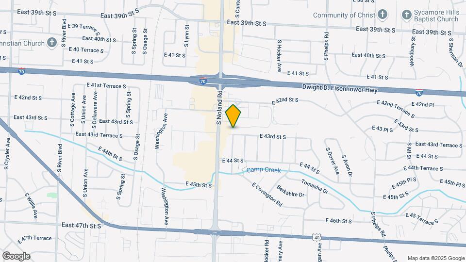 14100 E 43rd St S Map and Location Details