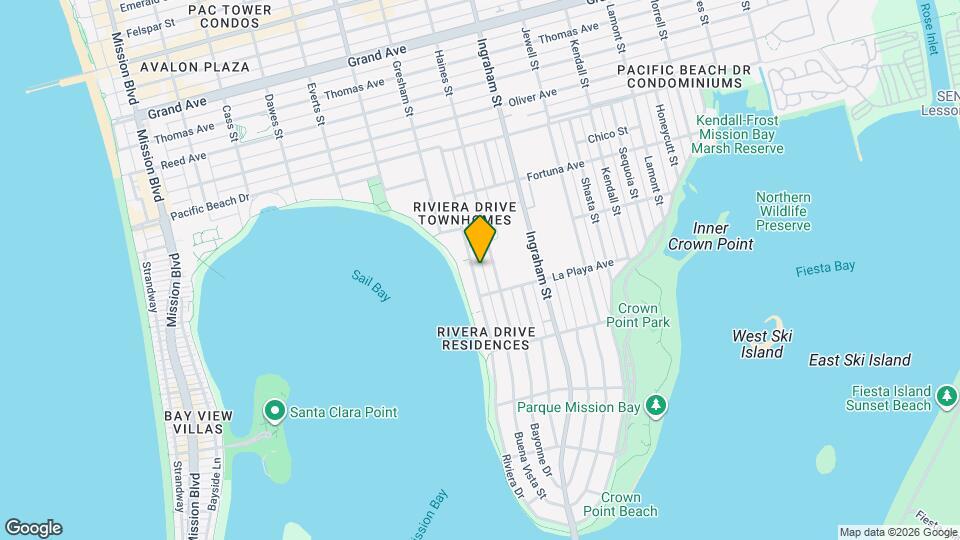 3843 Riviera Dr, Unit 2 Map and Location Details