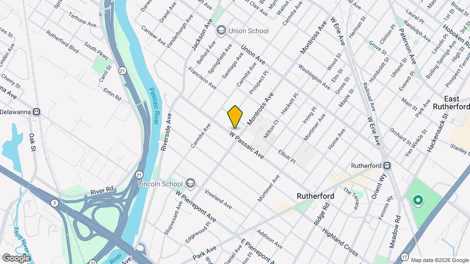 184 W Passaic Ave Map and Location Details
