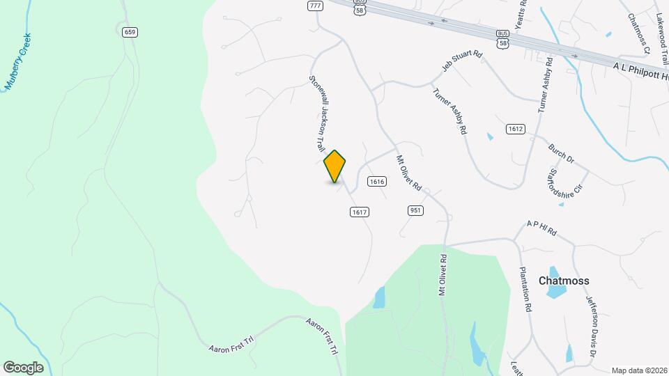 600 Stonewall Jackson Trail Mapa y Detalles de la Ubicación