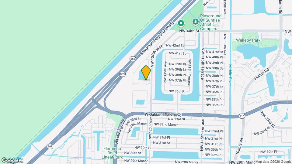 12123 NW 36th Pl Map and Location Details
