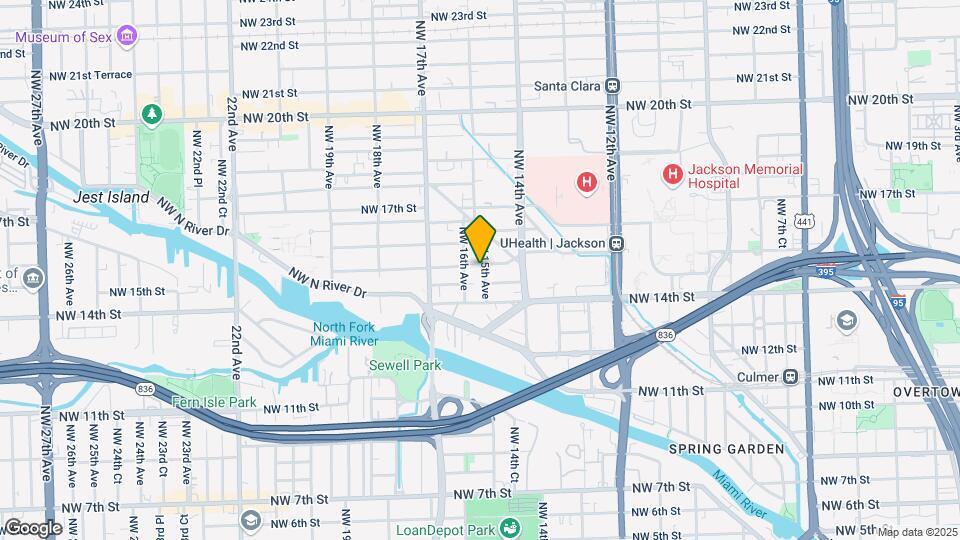 1468 NW 15th Ave Map and Location Details