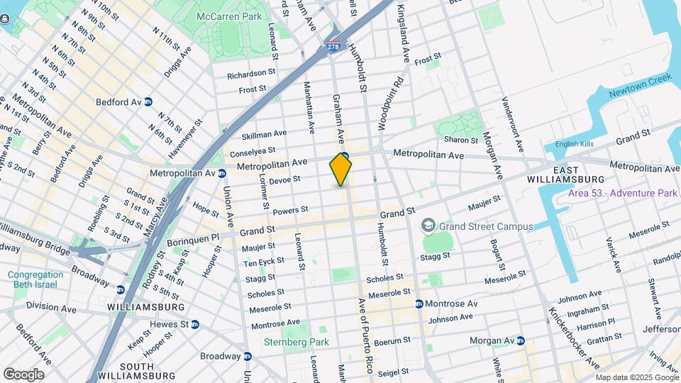 240 Ainslie St Map and Location Details