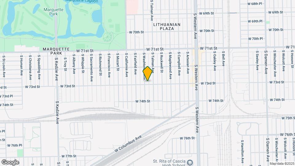 7255 S Washtenaw Ave. Map and Location Details