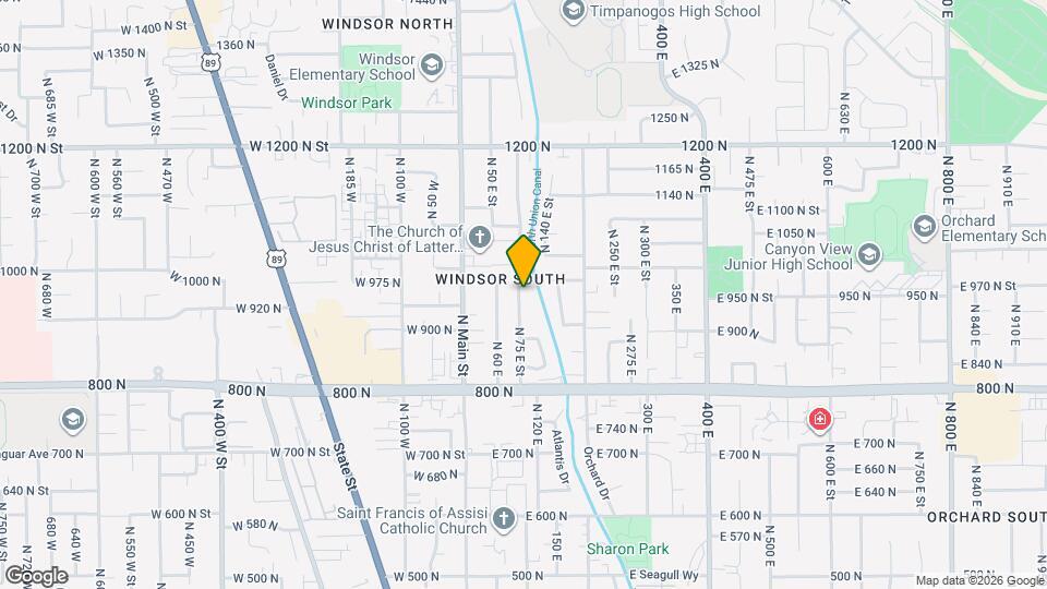 956 N 75 E, Unit Unit B Map and Location Details