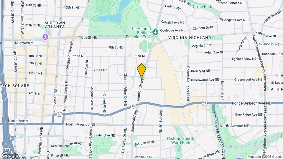 810 Monroe Dr NE, Unit 810 Monroe dr Map and Location Details
