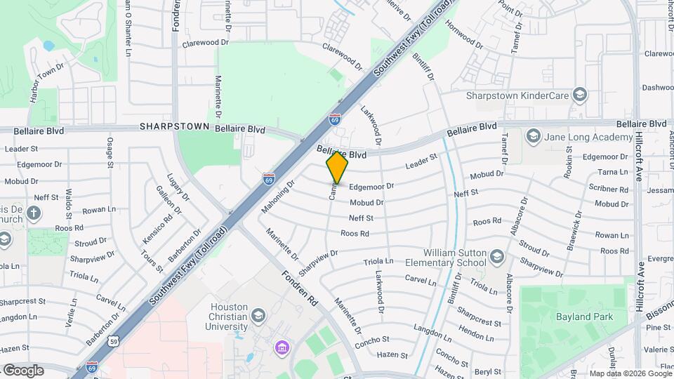 7151 Edgemoor Dr Map and Location Details