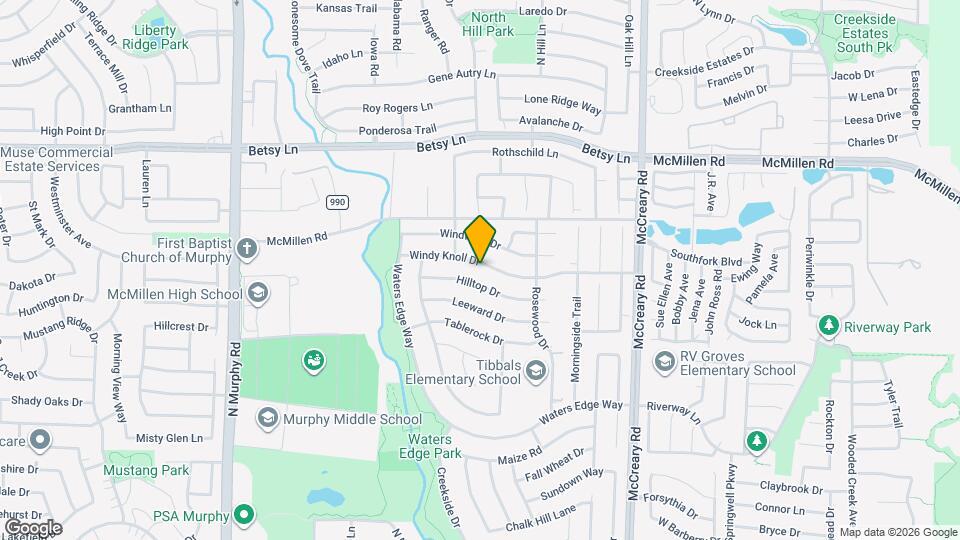 516 Windy Knoll Dr Map and Location Details
