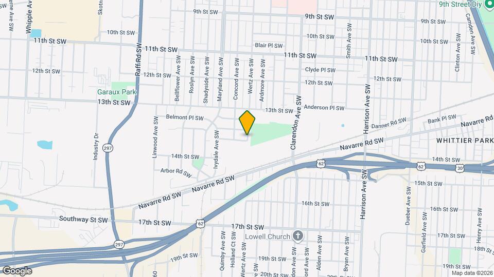 1367 Wertz Ave SW Mapa y Detalles de la Ubicación