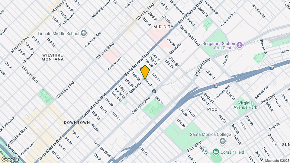 1507 16th St Mapa y Detalles de la Ubicación