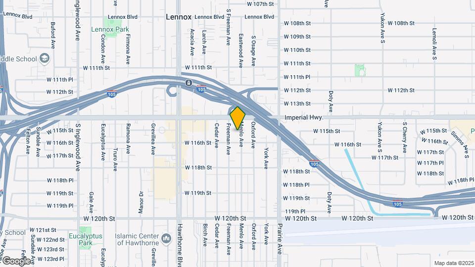 11503 Menlo Ave Mapa y Detalles de la Ubicación