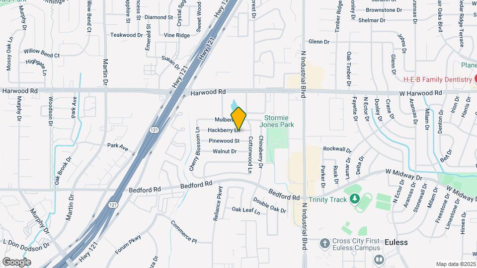 3816 Hackberry Ln Map and Location Details