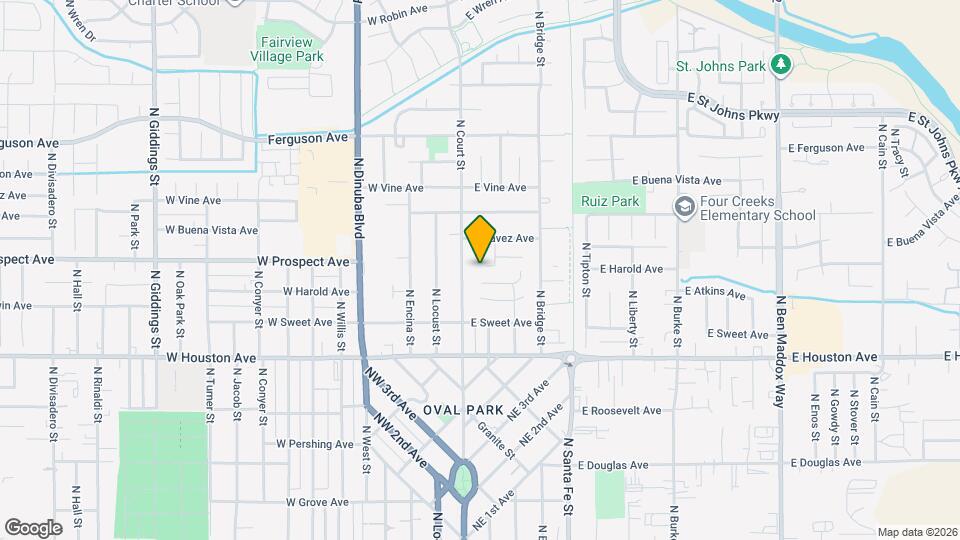 203 E Prospect Ave Map and Location Details