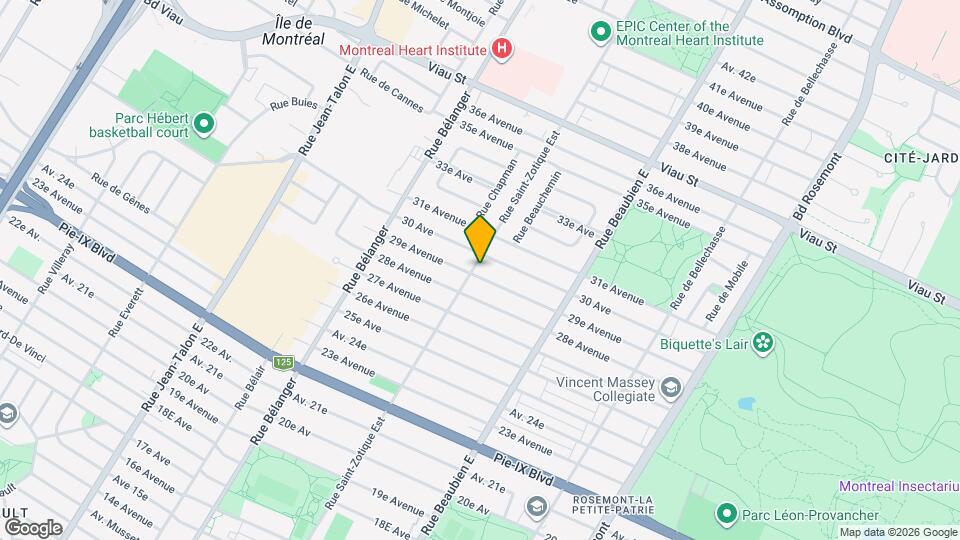 4490 Saint-Zotique Rue E Map and Location Details