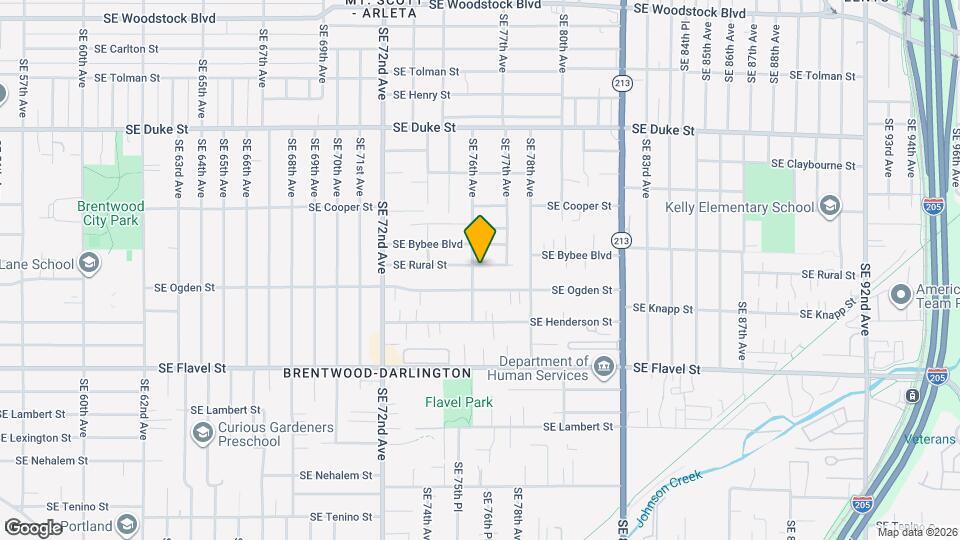 7610 SE Rural St Map and Location Details