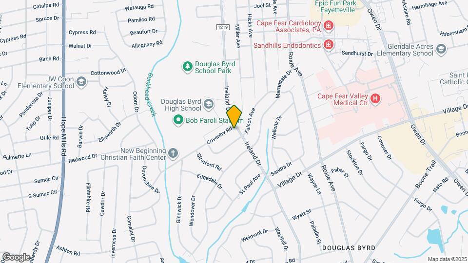 3901 Coventry Rd Map and Location Details