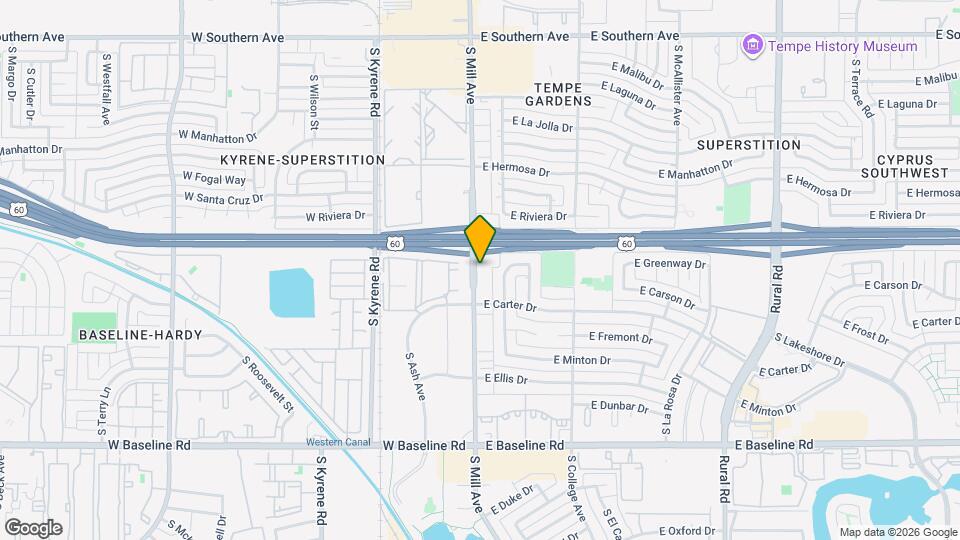 4501 S Mill Ave Map and Location Details