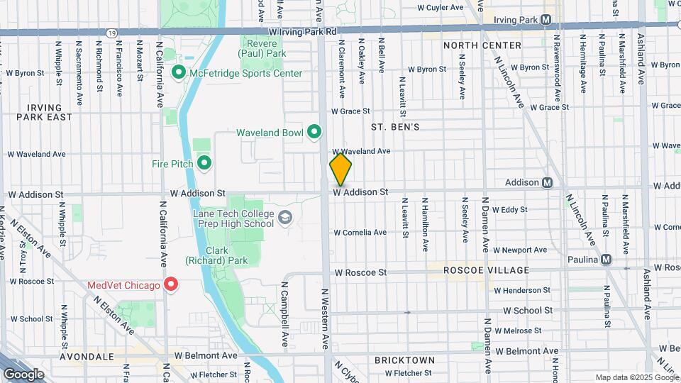 2344 W Addison St Map and Location Details