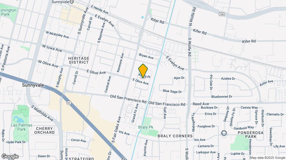 653 E Olive Ave Mapa y Detalles de la Ubicación