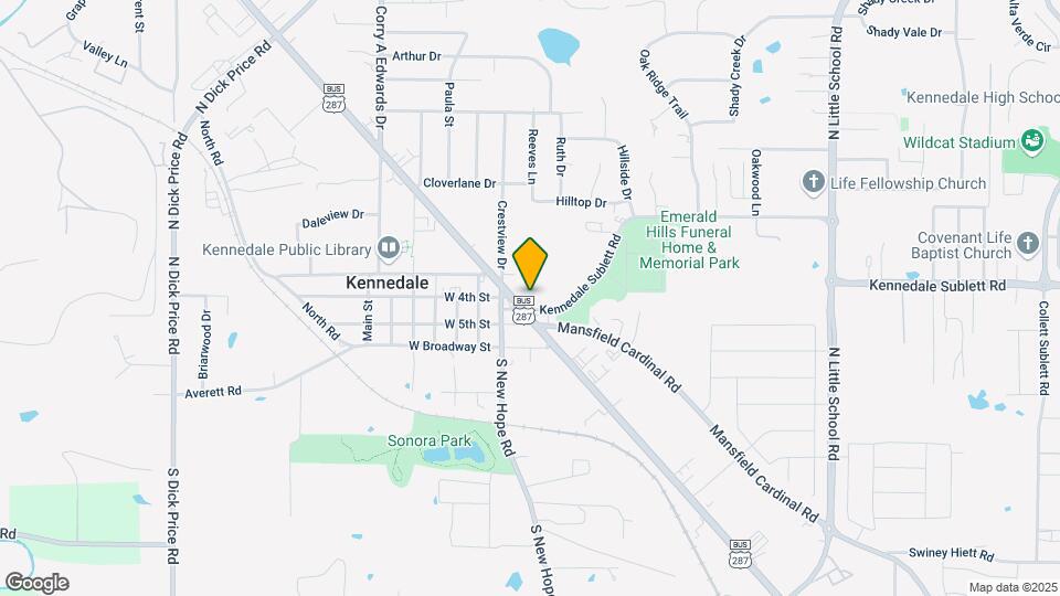 133 Kennedale Pkwy Mapa y Detalles de la Ubicación