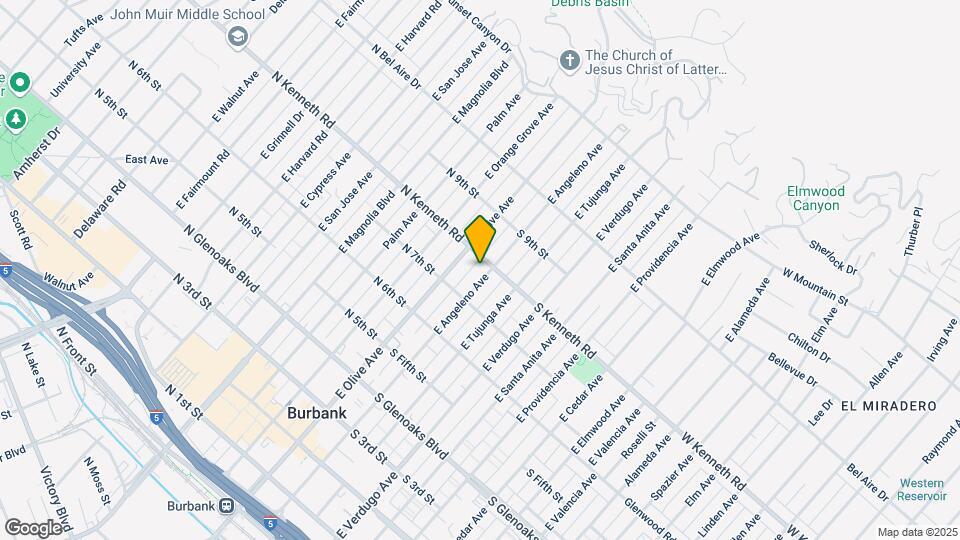 729 E Angeleno Ave, Unit B Map and Location Details